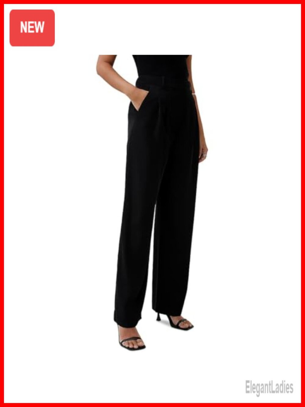 High Rise Pleated Suiting Trousers Full Length Tailored